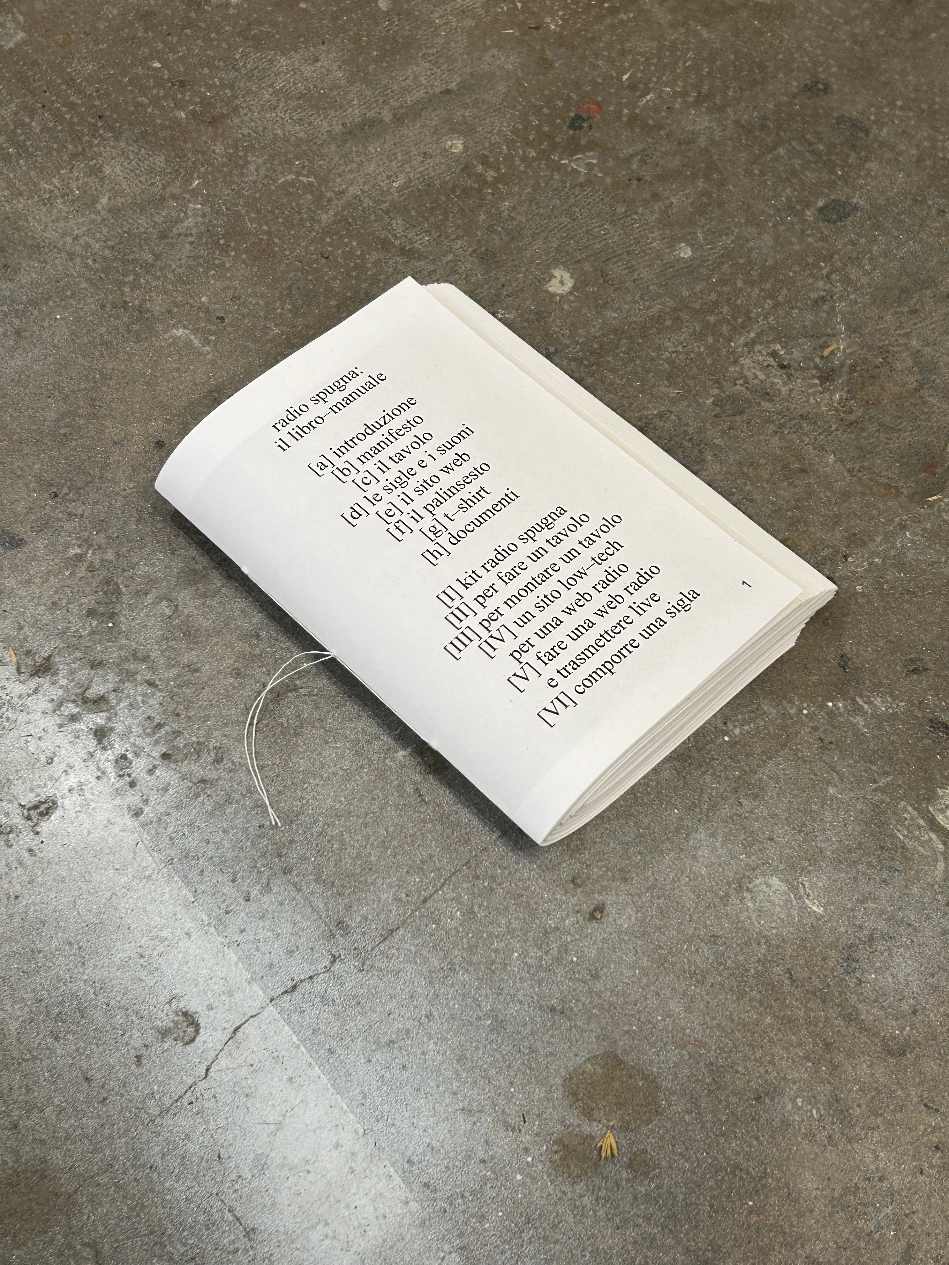 Il libro-manuale di radio spugna